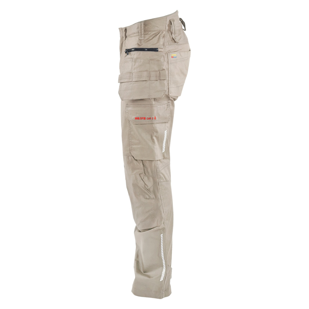 Blaklader FR Stretch Utility Khaki Pants from GME Supply